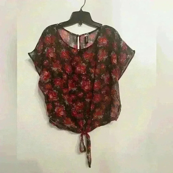anonymous Tops - Sheer  floral top